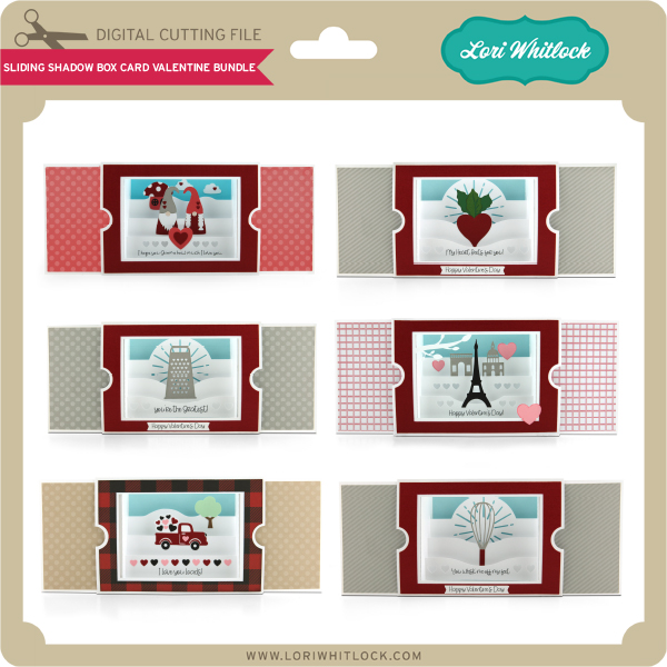 Lw Sliding Shadow Box Card Valentine Bundle Lori Whitlock