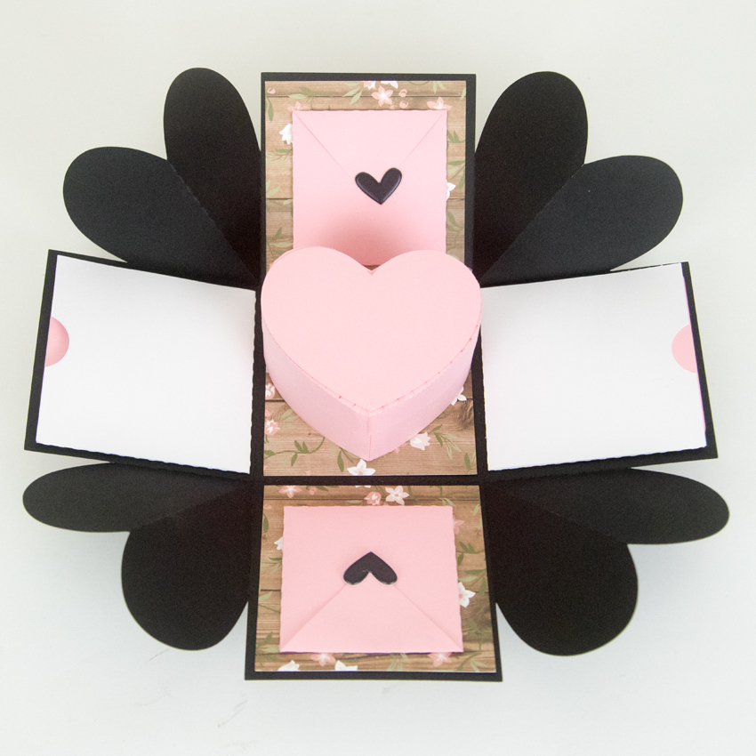 Heart Explosion Box Template