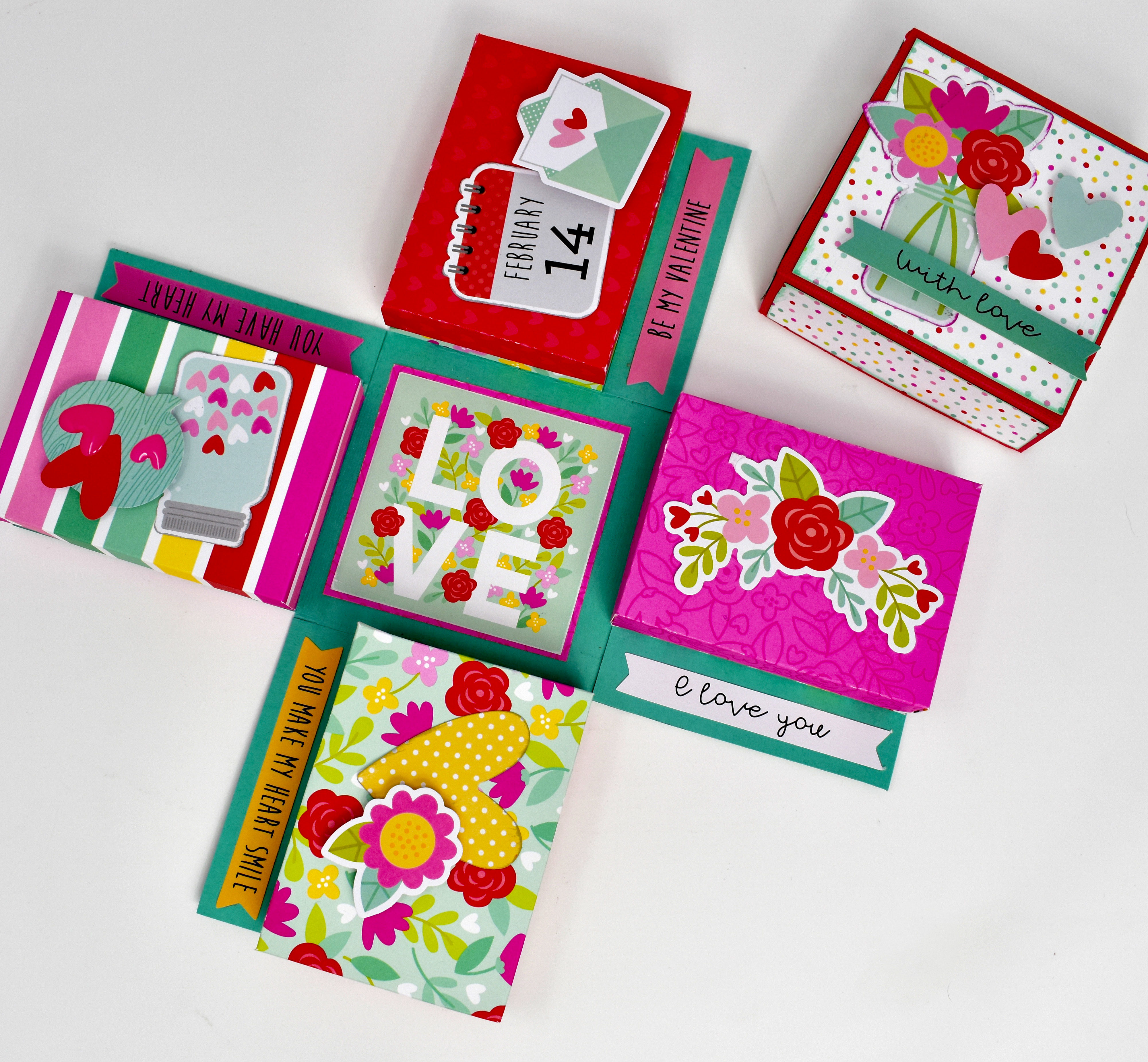 Love Box Card, Love Explosion Box Handmade, Gift Box Ideas, Box Greeting  Card