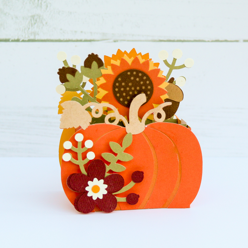 Pumpkin Flower Card